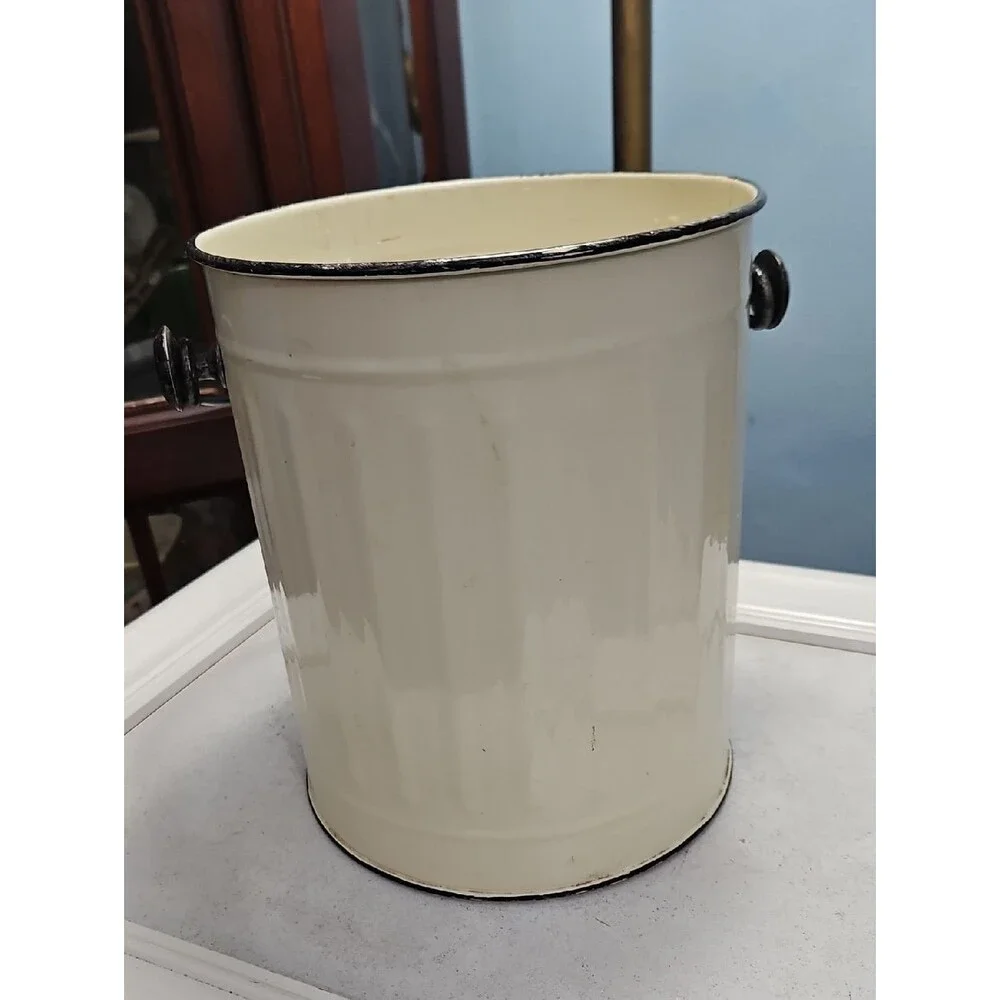 Herbs de Provence Cream Decorative Metal Pail Bucket